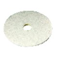 3M Natural Blend 20 in. D Non-Woven Natural/Polyester Fiber Floor Polishing Pad White 3300-20